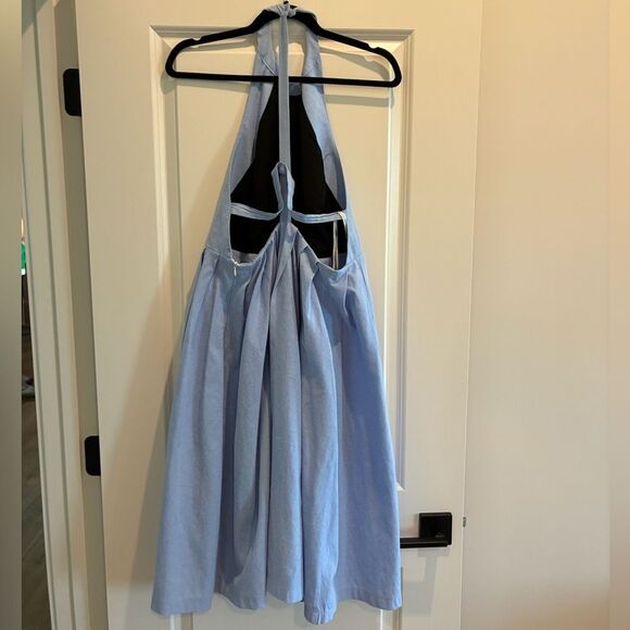 ELLIAT Boheme Ocean Dress Open Back Cool Vintage Blue Women’s Size Large - Picture 4 of 7